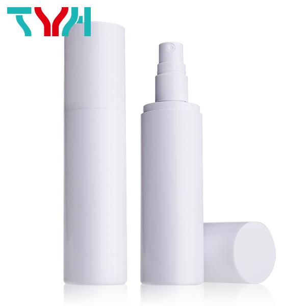 JN100C Set : White Round Single Layer Bottle, can match with Sprayer